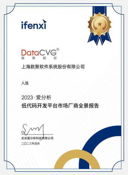 2023愛分析 低代碼開發(fā)平臺(tái)市場廠商評估報(bào)告 數(shù)聚股份